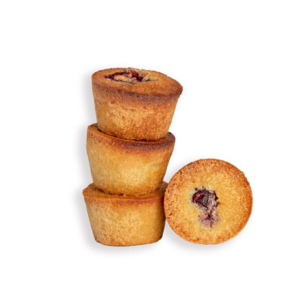 Financier pistache griotte